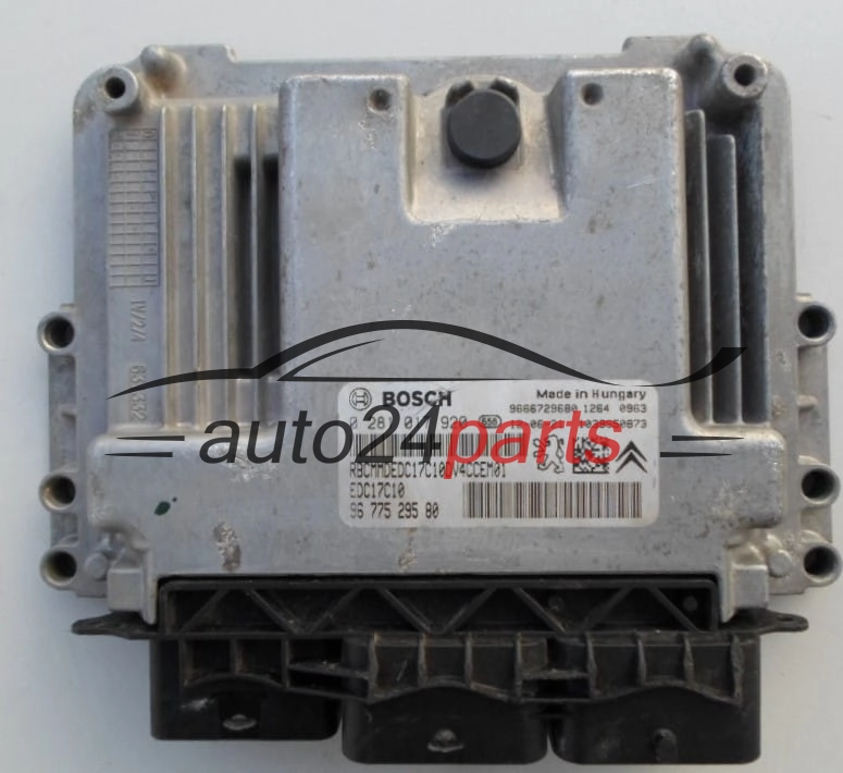 Calculateur Moteur CITROEN PEUGEOT 1.6 HDI BOSCH 0 281 017 920,  96 775 295 80