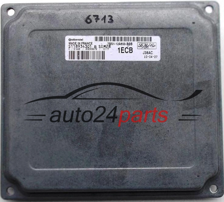 KOMPUTER STEROWNIK SILNIKA FORD FOCUS 2.0 TDCI SIEMENS S118934301 B, FoMoCo 7M51-12A650-BDB