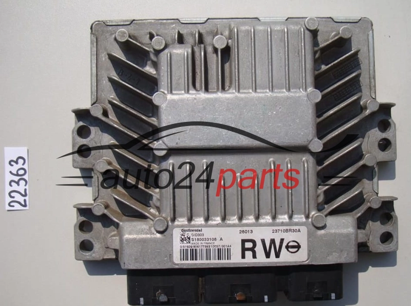 KOMPUTER STEROWNIK SILNIKA NISSAN QASHQAI S180033108 A, S180033108A, 23710BR30A, SID303