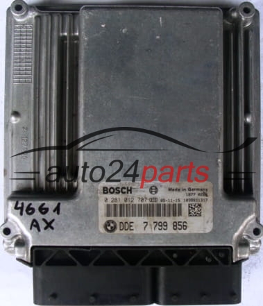 MOTORSTEUERGERÄT ECU STEUERGERAT BMW E90 330 3.0 DIESEL BOSCH 0281012707, 0 281 012 707, DDE 7799856, DDE7799856, 7 799 856