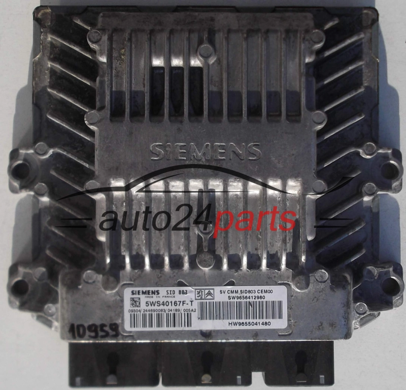 KOMPUTER STEROWNIK SILNIKA PEUGEOT 407 307 2.0 HDI 5WS40167F-T