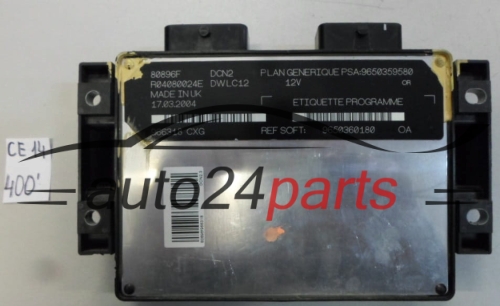 CENTRALITA DE MOTOR CITROEN PEUGEOT 1.9 D R04080024E, 9650360180, 9650359580 