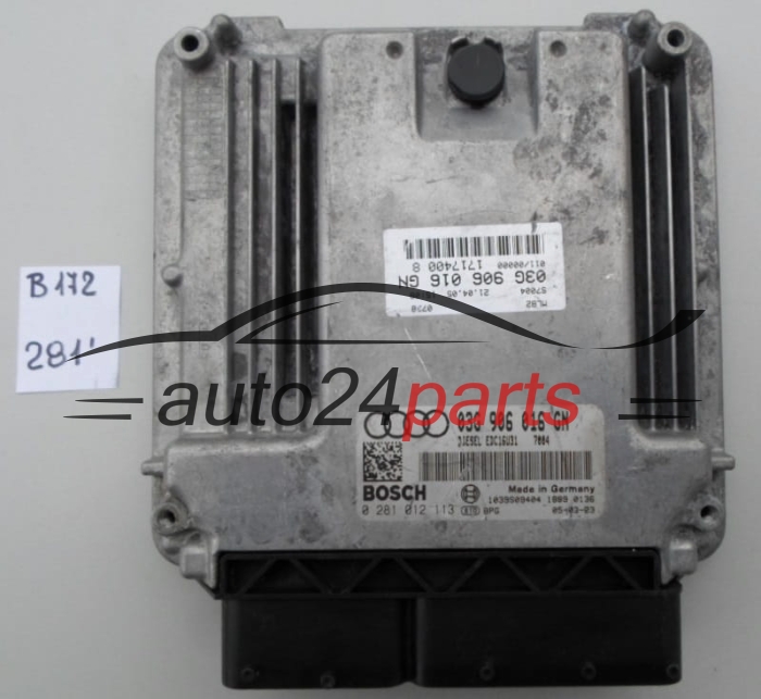 KOMPUTER STEROWNIK SILNIKA AUDI A4 2.0 TDI BOSCH 0 281 012 113, 03G 906 016 GN
