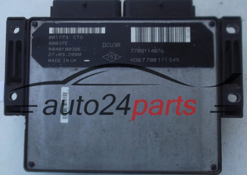 CALCULATEUR MOTEUR RENAULT CLIO KANGOO 1.9 D LUCAS R04010030E, HOM 7 700 111 549, 7700111549, 7700114876 