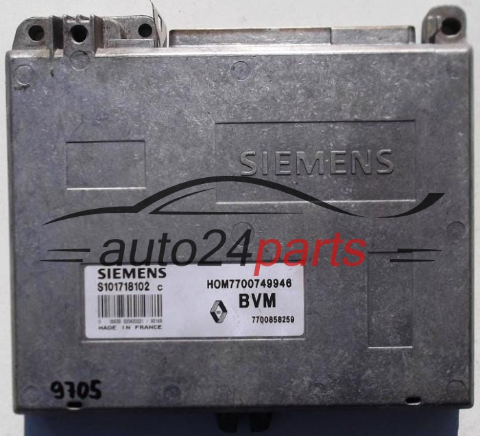 KOMPUTER STEROWNIK SILNIKA RENAULT CLIO 1.4, SIEMENS S101718102 C