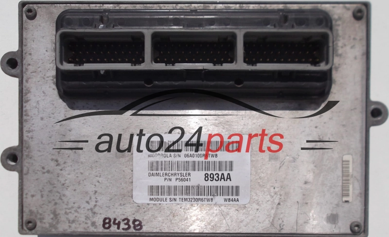 KOMPUTER STEROWNIK SILNIKA JEEP GRAND CHEROKEE 4.0 MOTOROLA 06A0100R6TWB, P56041 893AA, P56041893AA, 893AA, WB4AA 