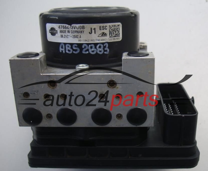 POMPE HYDRAULIQUE ET CALCULATEUR d'ABS NISSAN NOTE 476603VU0B, 06.2102-2842.4, 06210228424, 06.2109-6933.3, 06210969333