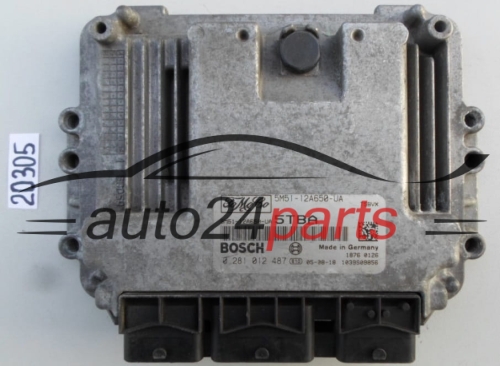 KOMPUTER STEROWNIK SILNIKA FORD FOCUS 1.6 TDCI BOSCH 0 281 012 487, FoMoCo 5M51-12A650-UA