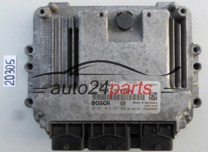 KOMPUTER STEROWNIK SILNIKA FORD FOCUS 1.6 TDCI BOSCH 0 281 012 487, FoMoCo 5M51-12A650-UA