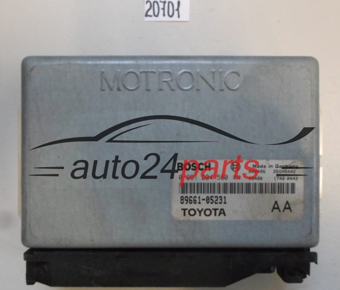 KOMPUTER STEROWNIK SILNIKA TOYOTA AVENSIS 1.6 0261204580 89661-05231 8966105231