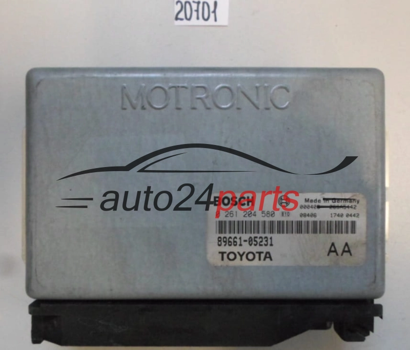 KOMPUTER STEROWNIK SILNIKA TOYOTA AVENSIS 1.6 0261204580 89661-05231 8966105231