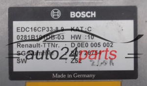 ECU CENTRALITA DE MOTOR  NISSAN QUASHQUAI 2.0 DCI BOSCH 0281B101DB-03