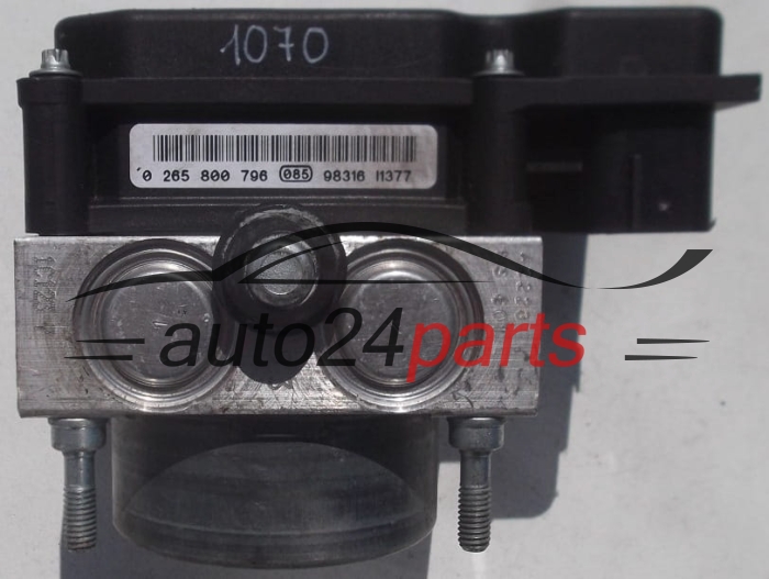 POMPE HYDRAULIQUE ET CALCULATEUR dABS OPEL  BOSCH 0 265 232 288, 0265232288, 13282282 FE, 13282282FE, 0 265 800 796, 0265800796