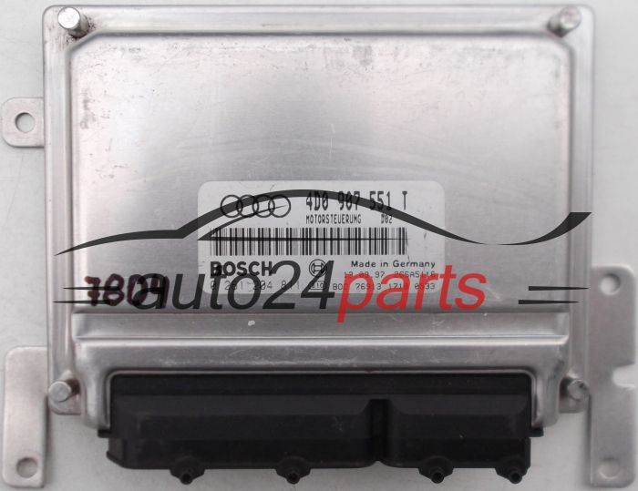 CALCULATEUR MOTEUR AUDI A8 2.8, BOSCH 0 261 204 811, BOSCH 0261204811, 4D0 907 551 T, 4D0907551T