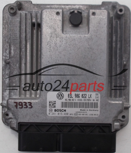 MOTORSTEUERGERÄT ECU STEUERGERAT VW VOLKSWAGEN GOLF VI 2.0 TDI, BOSCH 0 281 015 480