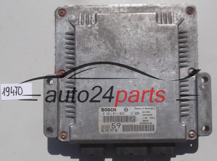 KOMPUTER STEROWNIK SILNIKA CITROEN PEUGEOT 2.0 HDI BOSCH 0 281 011 032,  96 474 747 80