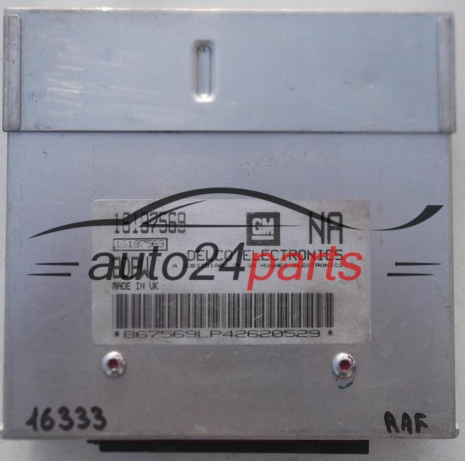 ECU CENTRALITA DE MOTOR OPEL CORSA 1.4 DELCO 16187569 NA, 16187569NA, BDPW