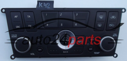PANEL OGRZEWANIA STEROWNIK NAWIEWU REGULATOR KLIMATRONIK NISSAN ALMERA 28 395 BU700, 28395BU700, 28 395 BU700 MA, 28395BU700MA,  CSW-8230D(EU), CSW8230D(EU) - K42, R+K11, R+K12