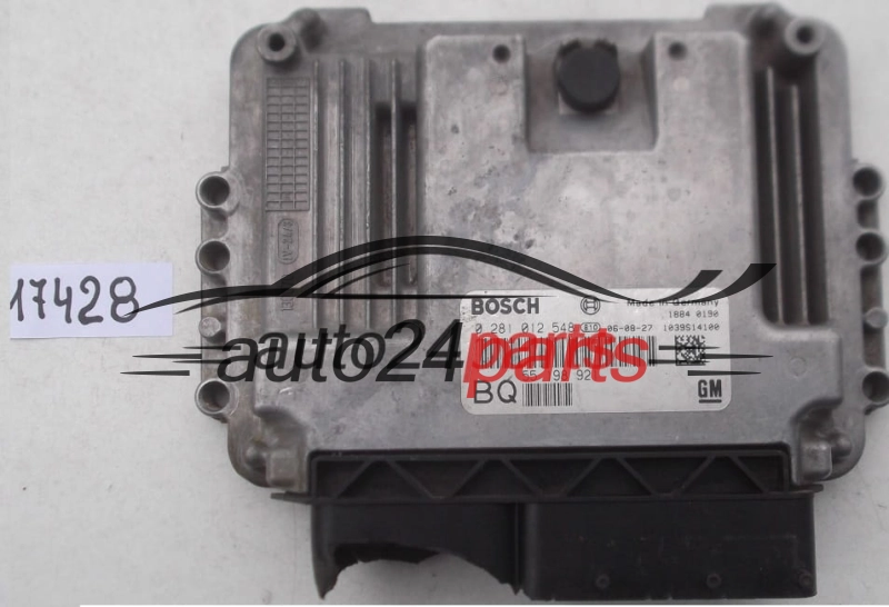 ECU CENTRALITA DE MOTOR OPEL ASTRA ZAFIRA 1.9 CDTI BOSCH 0 281 012 548, 0281012548, GM 55 198 921 BQ
