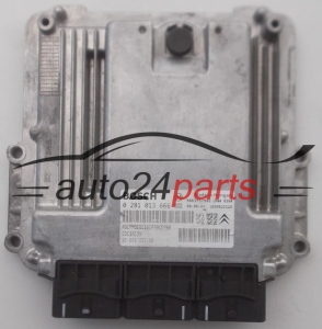 MOTORSTEUERGERÄT ECU STEUERGERÄT  CITROEN PEUGEOT 2.2 HDI BOSCH 0 281 013 666,  96 654 652 80