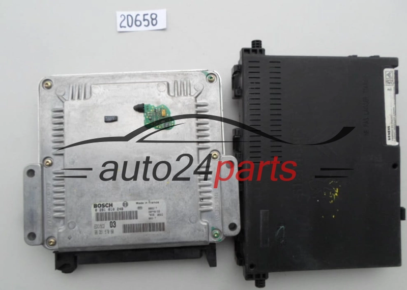 KOMPUTER STEROWNIK SILNIKA PEUGEOT 406 2.0 HDI BOSCH 0 281 010 248, 0281010248, 96 351 570 80, 9635157080, EDC15C2 