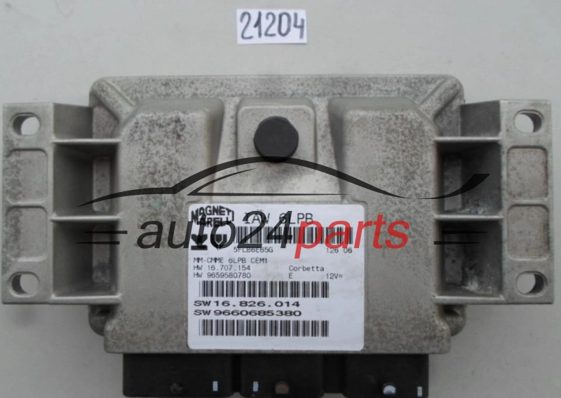  PEUGEOT 307 407 2.0 IAW6LPB, IAW 6LPB, 9660685380