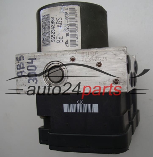 ABS PUMPE BLOCK HYDRAULIKPUMPE STEUERGERÄT PEUGEOT 206 9652342980, 10.0207-0036.4, 10020700364, 10.0970-1114.3, 10097011143, 5WK84108