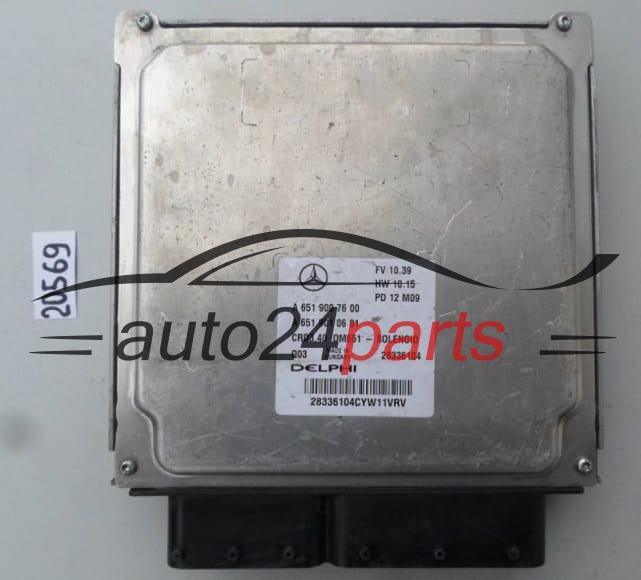 KOMPUTER STEROWNIK SILNIKA MERCEDES W246 2.2 CDI DELPHI 28336104, A 651 900 76 00, A6519007600, A 651 901 06 01, A6519010601, CRD3.40