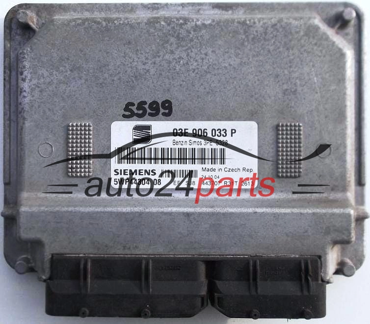 KOMPUTER STEROWNIK SILNIKA SEAT IBIZA 1.2 SIEMENS BENZIN SIMOS 3PE 5328 5WP44304 03E906033P