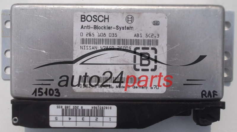 BOSCH 0 265 108 035, 0265108035, 47850 2F005, 478502F005 