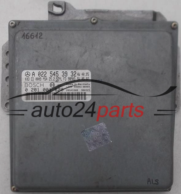 KOMPUTER STEROWNIK SILNIKA MERCEDES W210 2.9 TD BOSCH 0 281 001 620
