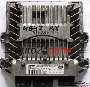 CALCULATEUR MOTEUR FORD FIESTA 1.4 TDCI 3S6112A650LC, 3S61-12A650-LC 5AYC SIEMENS SID 804 5WS40140E-T
