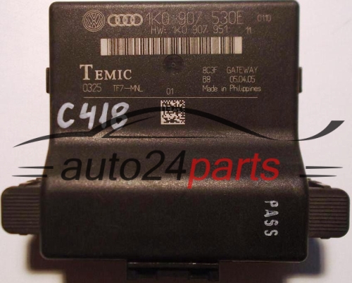 KOMFORTSTEUERGERÄT GATEWAY VOLKSWAGEN AUDI TEMIC 1K0907530E, 1K0 907 530 E 