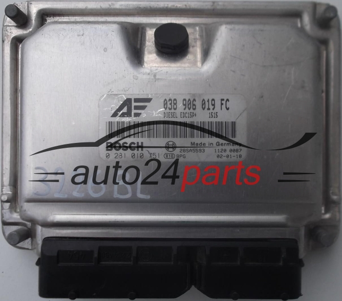 calculateur moteur pour vw volkswagen sharan, seat alhambra 1.9 tdi