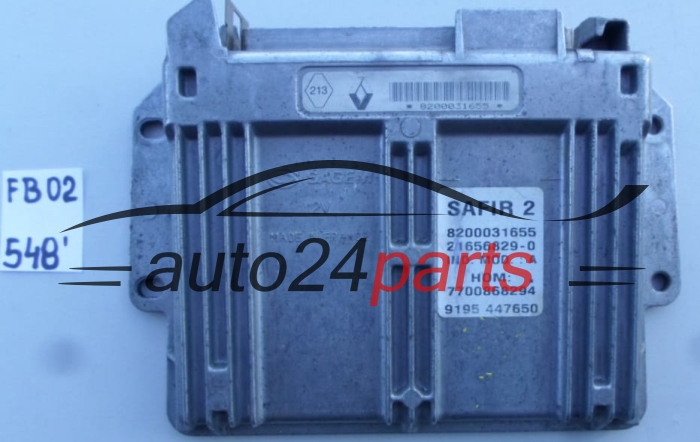  RENAULT CLIO 1.2, SAFIR 2, 8200031655, 21656829-0, 216568290, HOM7700868294, 9252 476034, 925247634 