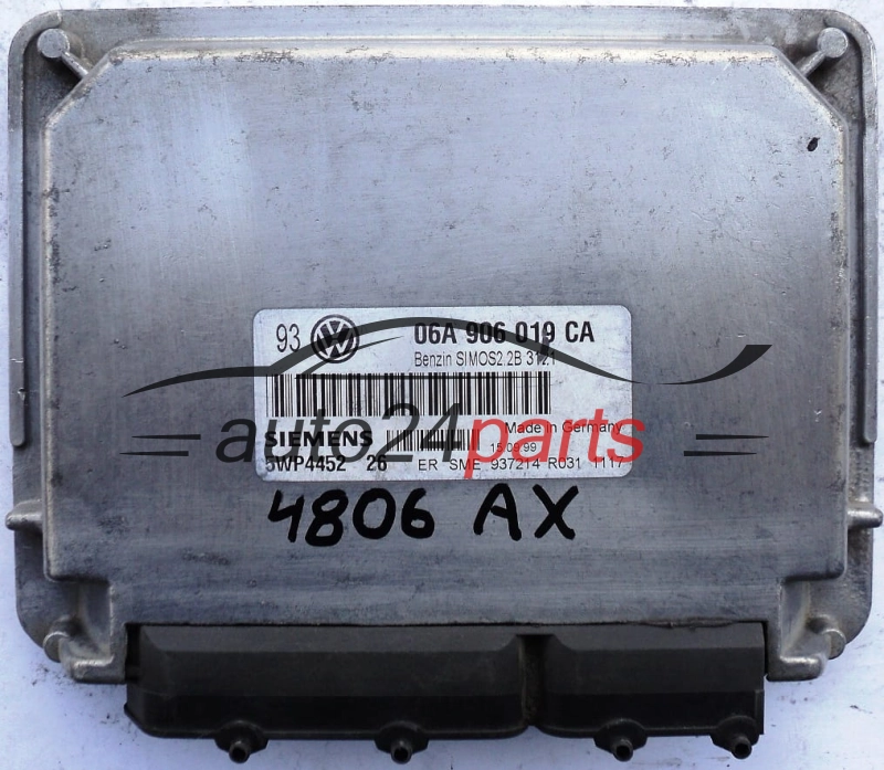 KOMPUTER STEROWNIK SILNIKA VW VOLKSWAGE GOLF 1.6 16V SIEMENS 5WP4452 26