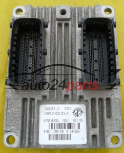 CALCULATEUR MOTEUR FIAT GRANDE PUNTO 1.2 Magneti Marelli IAW 5SF3.M1, IAW5SF3M1, 51784956, 61601.098.06, 6160109806 