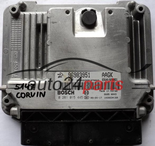 CALCULATEUR MOTEUR CHEVROLET CRUZE 2.0 CRDI BOSCH 0281015445, 0 281 015 445, 96983951 AAGK