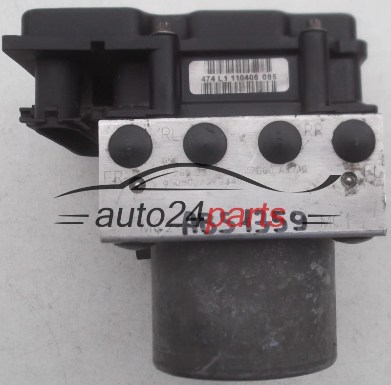 BOMBA HIDRAULICA Y CENTRALITA ABS NISSAN PRIMERA BOSCH 0 265 231 317, 0265231317, 47660 AV712, 47660AV712, 0265800334