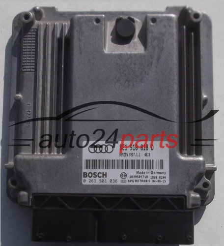 MOTORSTEUERGERÄT ECU STEUERGERAT AUDI A4 S4 2.0 BOSCH 0261S01036, 8E1910018D