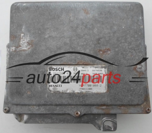 MOTORSTEUERGERÄT ECU STEUERGERÄT RENAULT ESPACE BOSCH 0 261 204 434,  HOM 7700108812, 7700111995