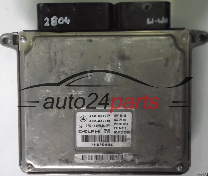 MOTORSTEUERGERÄT ECU STEUERGERÄT MERCEDES C200 CDI C-KLASS W204 A6461504172