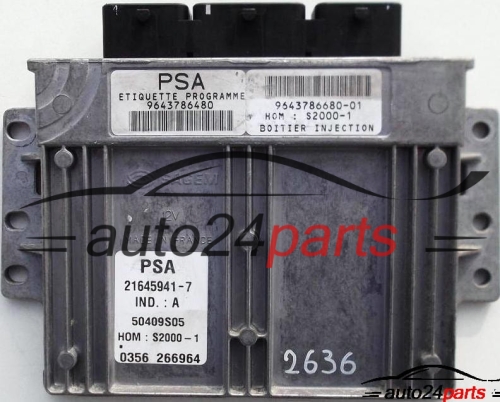 ECU CENTRALITA DE MOTOR PEUGEOT 406 1.8 PSA 9643786480 81301339 50409S05 