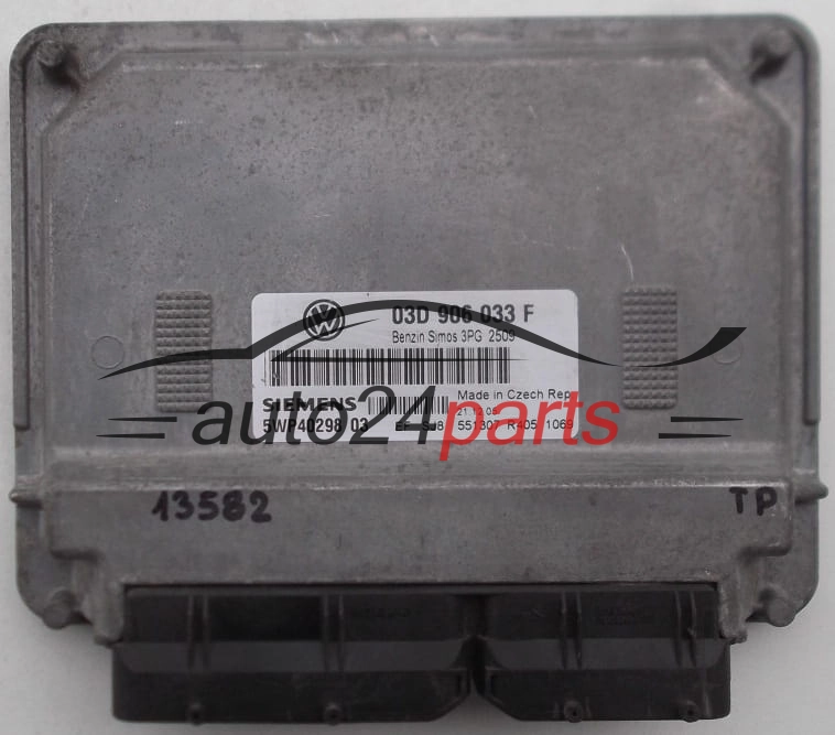Sterownik silnika VOLKSWAGEN POLO SIEMENS 5WP40298 03D906033F -