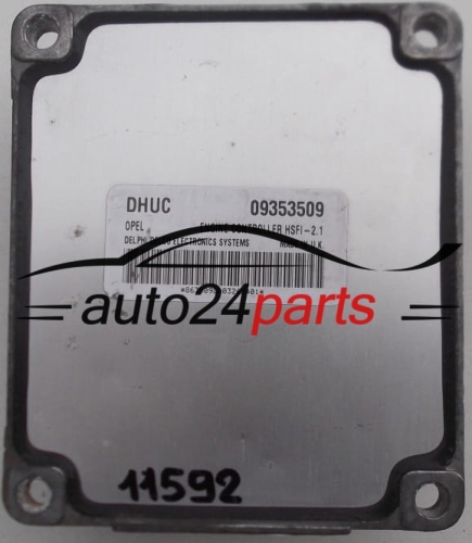 MOTORSTEUERGERÄT ECU STEUERGERAT OPEL ASTRA G CORSA C ZAFIRA A DELPHI DELCO 09353509 DHUC, 09353509DHUC, HSFI-2.1