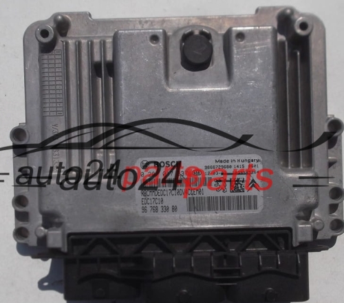 MOTORSTEUERGERÄT ECU STEUERGERÄT CITROEN C3 1.4 HDI BOSCH 0 281 017 337,  96 768 330 80,  9666729680