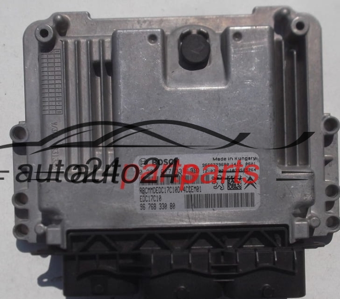 MOTORSTEUERGERÄT ECU STEUERGERÄT CITROEN C3 1.4 HDI BOSCH 0 281 017 337,  96 768 330 80,  9666729680