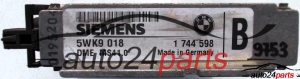 MOTORSTEUERGERÄT ECU STEUERGERAT BMW 320I, SIEMENS 5WK9 018, 5WK9018, 1 774 598, 1744598 