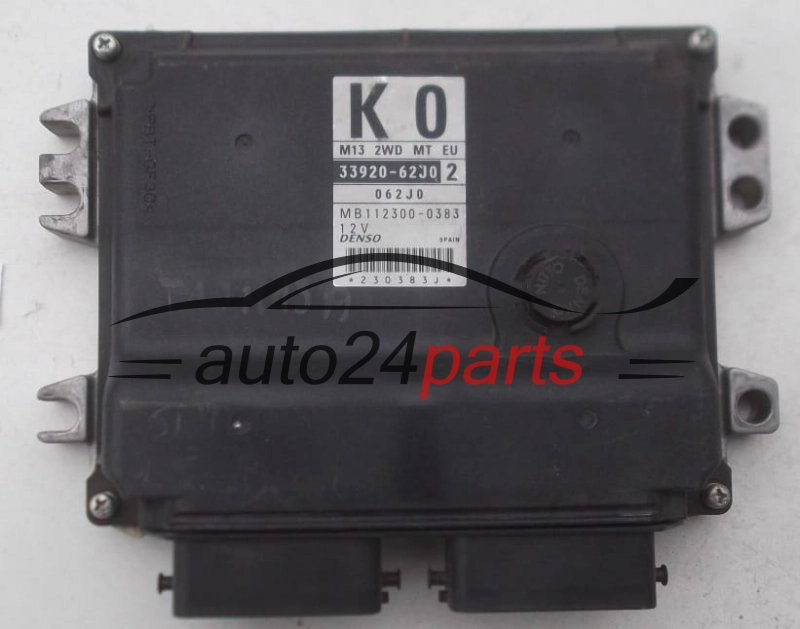 KOMPUTER STEROWNIK SILNIKA SUZUKI SWIFT 1.3, 33920-62J0, 3392062J0, K0, DENSO MB112300-0383