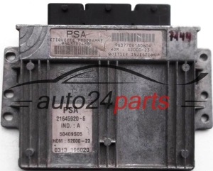 CALCULATEUR MOTEUR CITROEN XSARA PEUGEOT 206 1.4 21645920-6 PSA, 9643782480, 50409S05, HOM S2000-23, HOM2200023